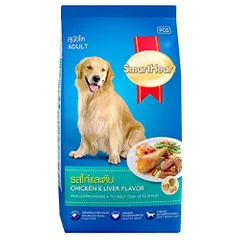 Smart Heart Adult Dog Food Dry Chicken and Liver, 10 kg
