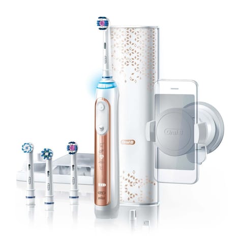 Genius 9000 Rose Gold Electric Toothbrush With 6 Cleaning Modes