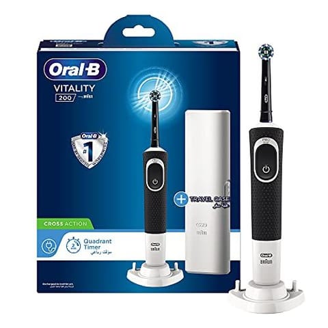 Oral B Vitality 200 Electric Rechargeable Toothbrush With Travel Case