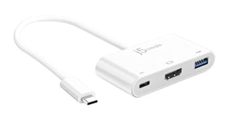 J5 CREATE JCA379 USB-C to HDMI/USB 3.0 with PD Adapter