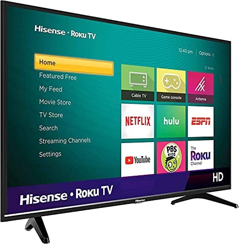 32 Inch HD Smart TV, with Natural Colour Enhancer, DTS Virtual X, VIDAA U5 OS, Youtube, Netflix, Freeview Play & WiFi (2021 NEW) 32A4G Black