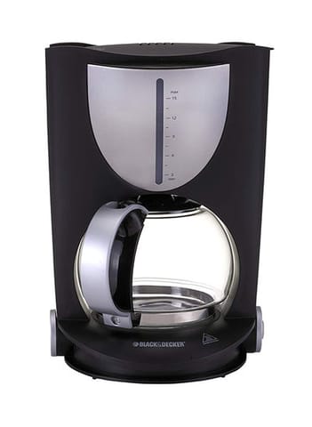 Coffee Machine 12 Cup Coffee Maker for Drip Coffee And Espresso With Glass Carafe 1.5 L 1050 W DCM80-B5 Black/Silver