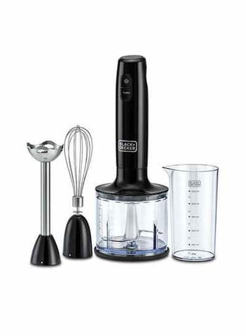 Hand Blender With Chopper And Whisk 3-in-1 600 ml 600 W HB600-B5 Black/Clear