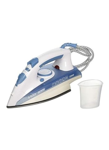 Vertical Steam Iron With Non Stick Soleplate And Spray Function 320 ml 2200 W X2000-B5 Blue/White