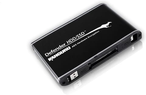 Kanguru 1TB Defender HDD - Encrypted Secure External Hard Drive