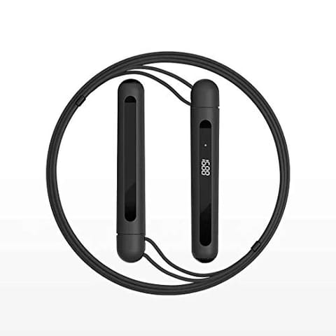 Xiaomi YUNMAI Smart Training Skipping Rope|APP Data Record|USB|Rechargeable & Adjustable Wear Resistant Jumping Rope - Black