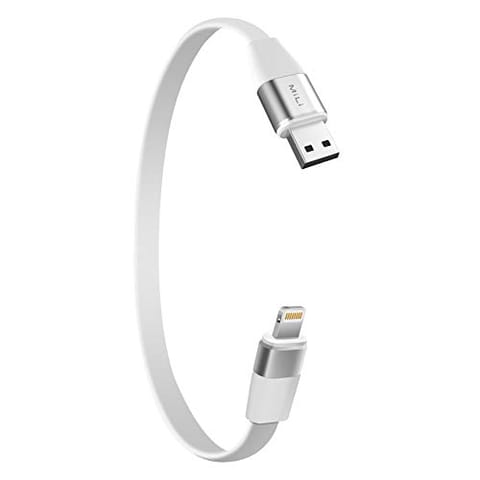 MiLi (HI-D71-128GB) iData Multi-Functional Smart Cable for iDevices & Computers 128GB [Smart Storage with Lightning Cable, Extend the Storage for your Mobile, Support Charging] - for iOS/PC - White