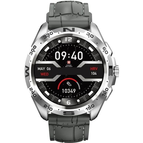Dom Smart Watch Silicon Strap Gray