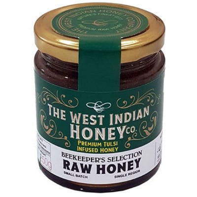 The West Indian Honey Raw Unprocessed Tulsi Infused Honey