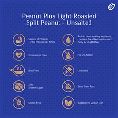 Shrego Plus Light Roasted Split Unsalted Peanut