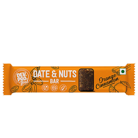 Dev. Pro. Date & Nuts Orange Cinnamon Bar