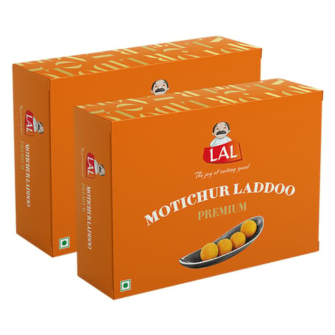 Lal Sweets Motichur Laddoo - Pack of 2