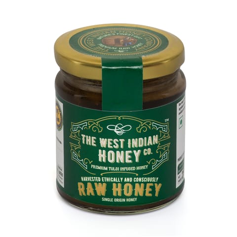 The West Indian Honey Raw Unprocessed Tulsi Infused Honey