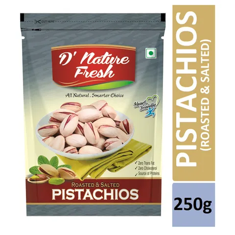 D' nature Fresh Roasted Salted American Pistachios