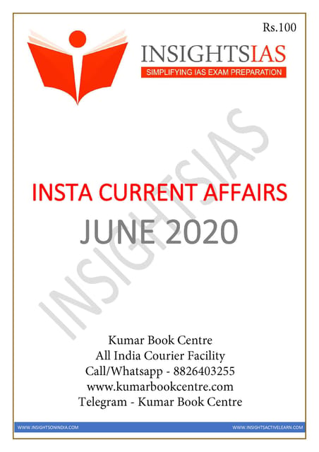 Insights on India Monthly Current Affairs - June 2020 - [PRINTED]