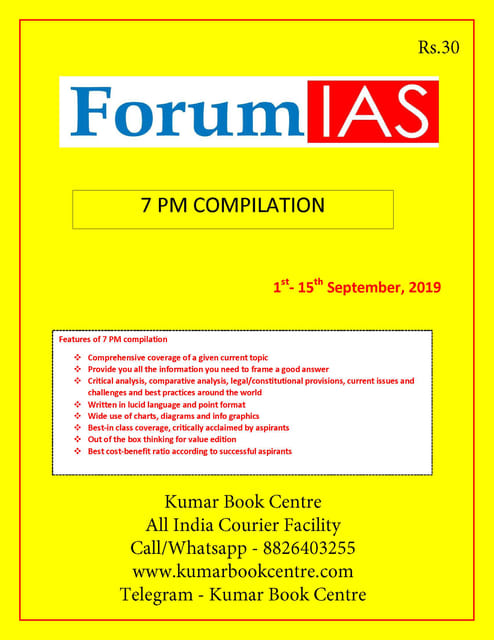 Forum IAS 7pm Compilation - September 2019 - [PRINTED]