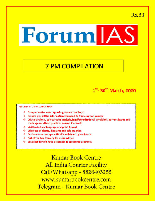 Forum IAS 7pm Compilation - March 2020 - [PRINTED]