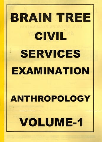 (Set of 4 Booklets) Braintree Printed Notes - Anthropology Optional - GS Karthik