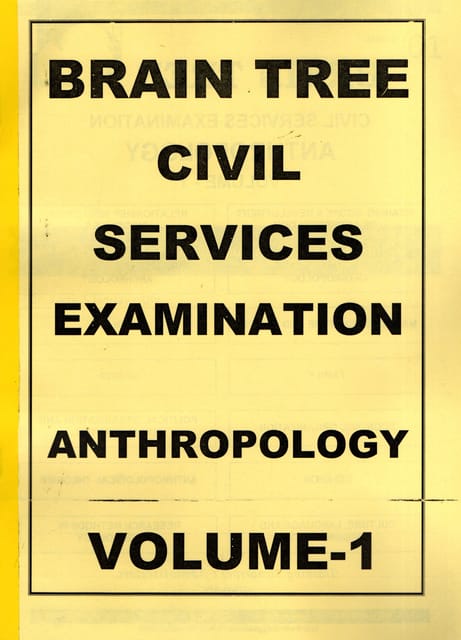 (Set of 4 Booklets) Braintree Printed Notes - Anthropology Optional - GS Karthik