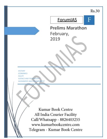 Forum IAS Prelims Marathon - February 2020 - [PRINTED]