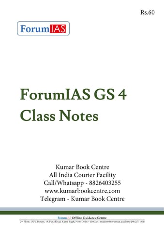 Forum IAS Handwritten/Class Revision Notes 2020 - Ethics - [PRINTED]