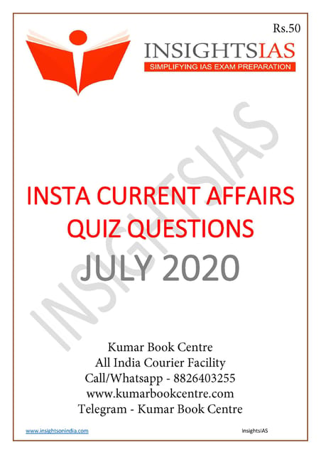 Insights on India Daily Quiz - July 2020 - [PRINTED]