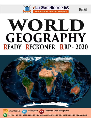 La Excellence Ready Reckoner 2020 - World Geography - [PRINTED]