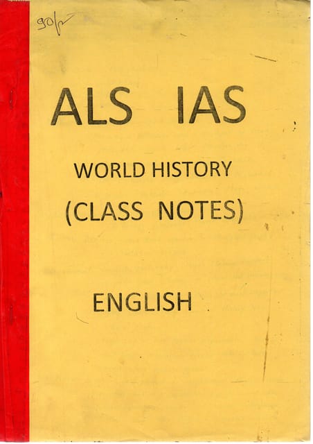 (Set of 5 Booklets) General Studies GS Handwritten/Class Notes - ALS IAS - [PRINTED]