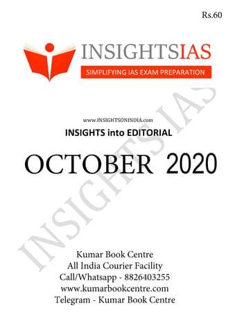 Insights on India Editorial - October 2020 - [PRINTED]