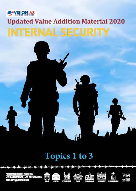 Vision IAS Updated Value Addition Material 2020 - Security (Topics 1 to 3) - [PRINTED]