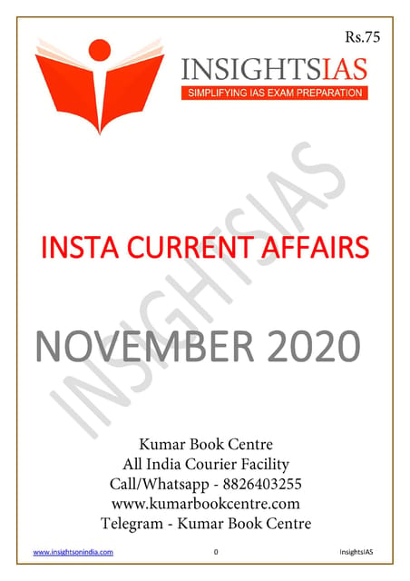 Insights on India Monthly Current Affairs - November 2020 - [PRINTED]