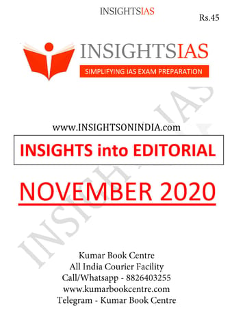 Insights on India Editorial - November 2020 - [PRINTED]