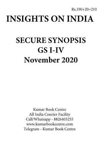 Insights on India Secure Synopsis (GS I to IV) - November 2020 - [PRINTED]