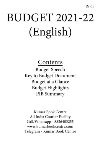 Union Budget 2021-22 Combined - [PRINTED]