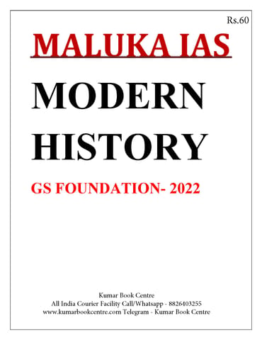 Maluka IAS Printed Notes - Modern History - [PRINTED]