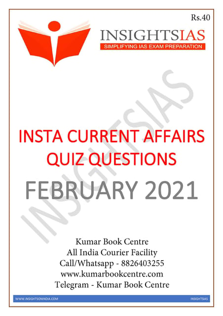 Insights on India Current Affairs Daily Quiz - February 2021 - [PRINTED]