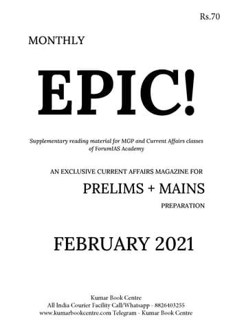 Forum IAS Factly/EPIC Monthly Current Affairs - February 2021 - [PRINTED]