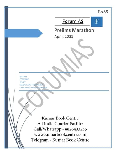 Forum IAS Prelims Marathon - April 2021 - [B/W PRINTOUT]