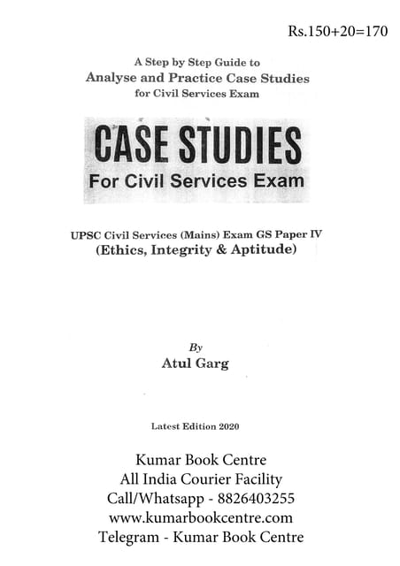 Ethics, Integrity and Aptitude GS Paper 4 Printed Notes Case Studies (2020 Edition) - Atul Garg - Orient IAS - [B/W PRINTOUT]