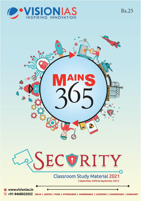 Vision IAS Mains 365 2021 - Security - [B/W PRINTOUT]