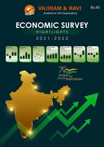 Vajiram & Ravi Economic Survey 2021-22 Summary - [B/W PRINTOUT]