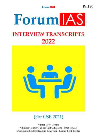 Forum IAS Interview Transcripts 2022 - [B/W PRINTOUT]
