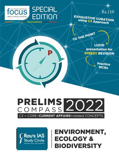 Rau's IAS Prelims Compass 2022 - Environment, Ecology & Biodiversity - [B/W PRINTOUT]
