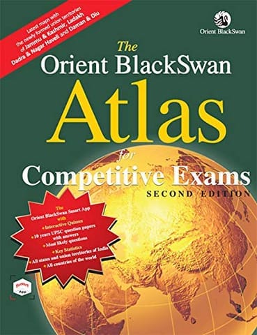 Orient BlackSwan Atlas For Competitive Exams (2nd Edition) - Orient Blackswan