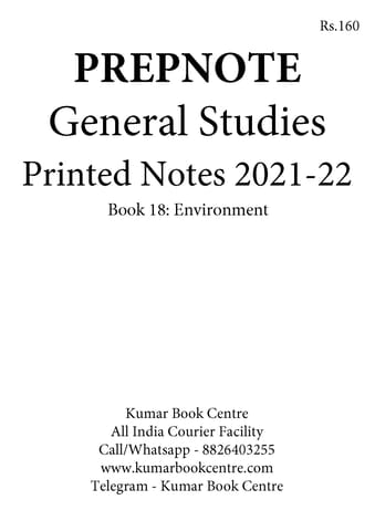 Environment - General Studies GS Printed Notes 2022 - Prepnotes - [B/W PRINTOUT]