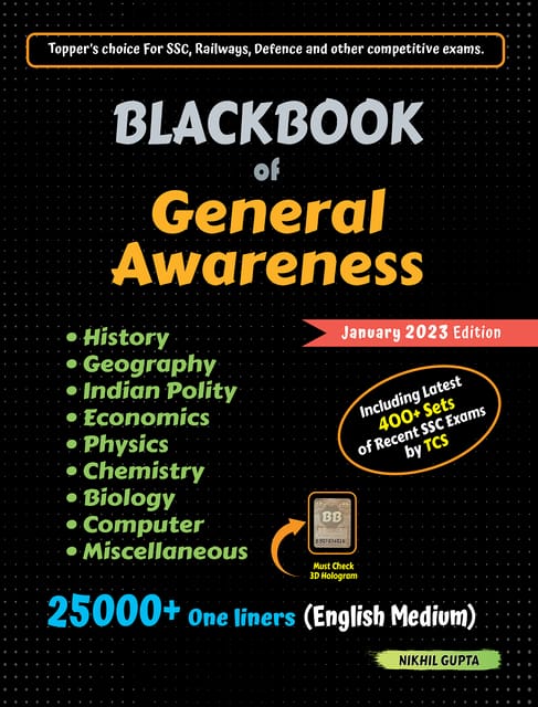 BlackBook of General Awareness January 2023 by Nikhil Gupta  by Nikhil kr Gupta (Author)