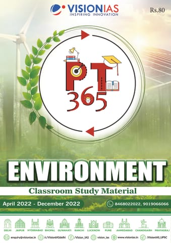 Environment - Vision IAS PT 365 2023 - [B/W PRINTOUT]