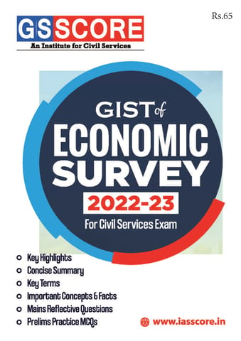 GS Score Gist of Economic Survey 2022-23 - [B/W PRINTOUT]