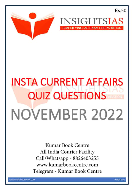 November 2022 - Insights on India Current Affairs Daily Quiz - [B/W PRINTOUT]