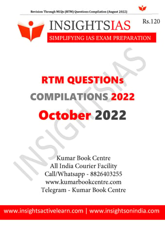 October 2022 - Insights on India Revision Through MCQs (RTM) - [B/W PRINTOUT]